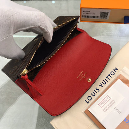 LV EMILIE RED WALLET