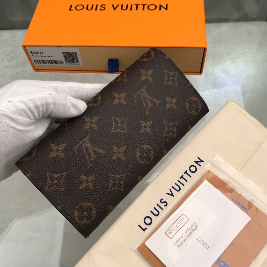 LV EMILIE RED WALLET