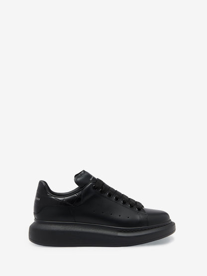 Oversize Sneaker in Black White Crocodile