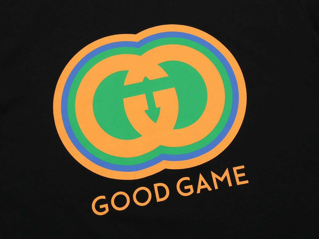 GUCCI "GOOD GAME" BLACK T-SHIRTS SS COLLECTION 2022