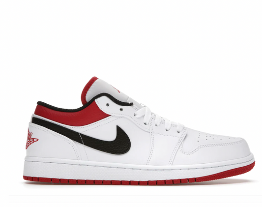 Jordan 1 Low White University Red Black 