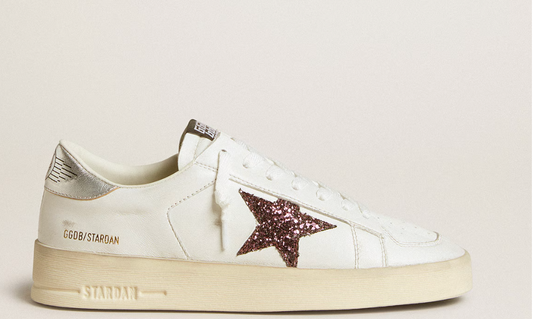 Women's Stardan in nappa with glitter star and metallic leather heel tab