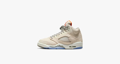 Air Jordan 5 Retro SE 'Craft' Light Orewood Brown Sneakers for Big Kids (GS)