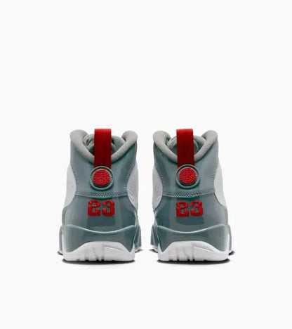 Air Jordan 9 White Cool Gray 'Fire Red' Sneakers for Men