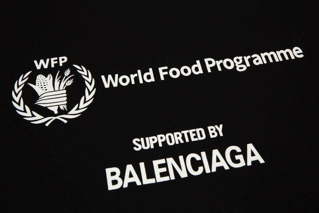 Balenciga WFP "World Food Programme" Black Shirt