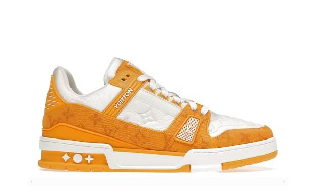 TRAINER-YELLOW MONGRAM DENIM WHITE