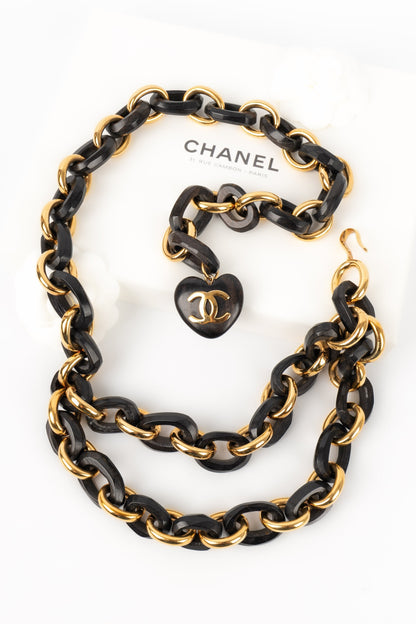 Ceinture en bois Chanel 1992