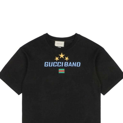 GUCCI "GUCCI BAND" BLACK T-SHIRTS SS COLLECTION 2022