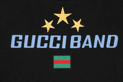 GUCCI "GUCCI BAND" BLACK T-SHIRTS SS COLLECTION 2022