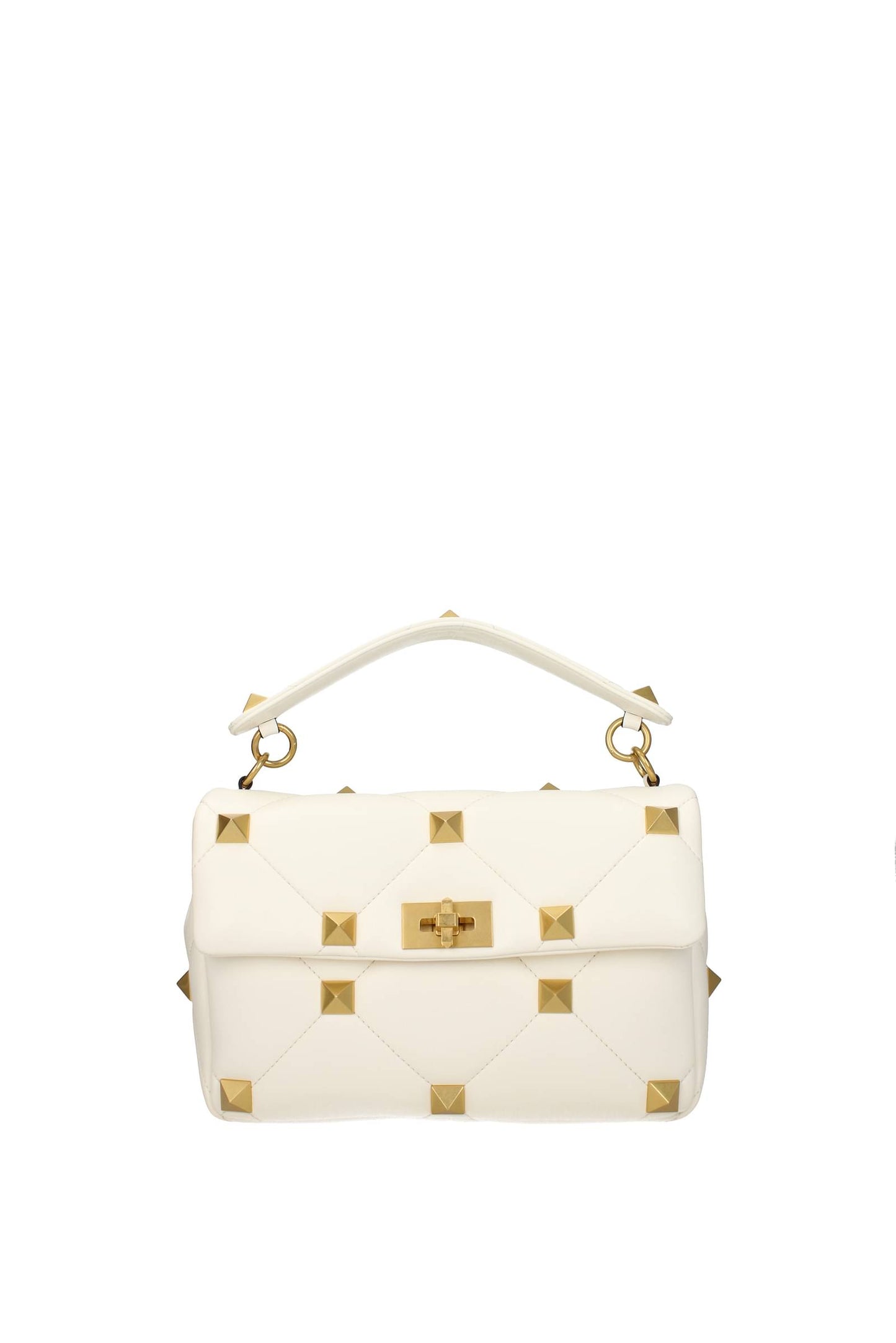 Handbags roman stud Leather White Ivory