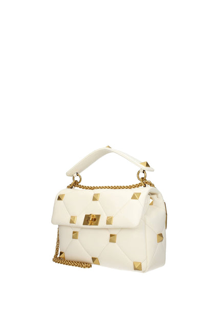 Handbags roman stud Leather White Ivory