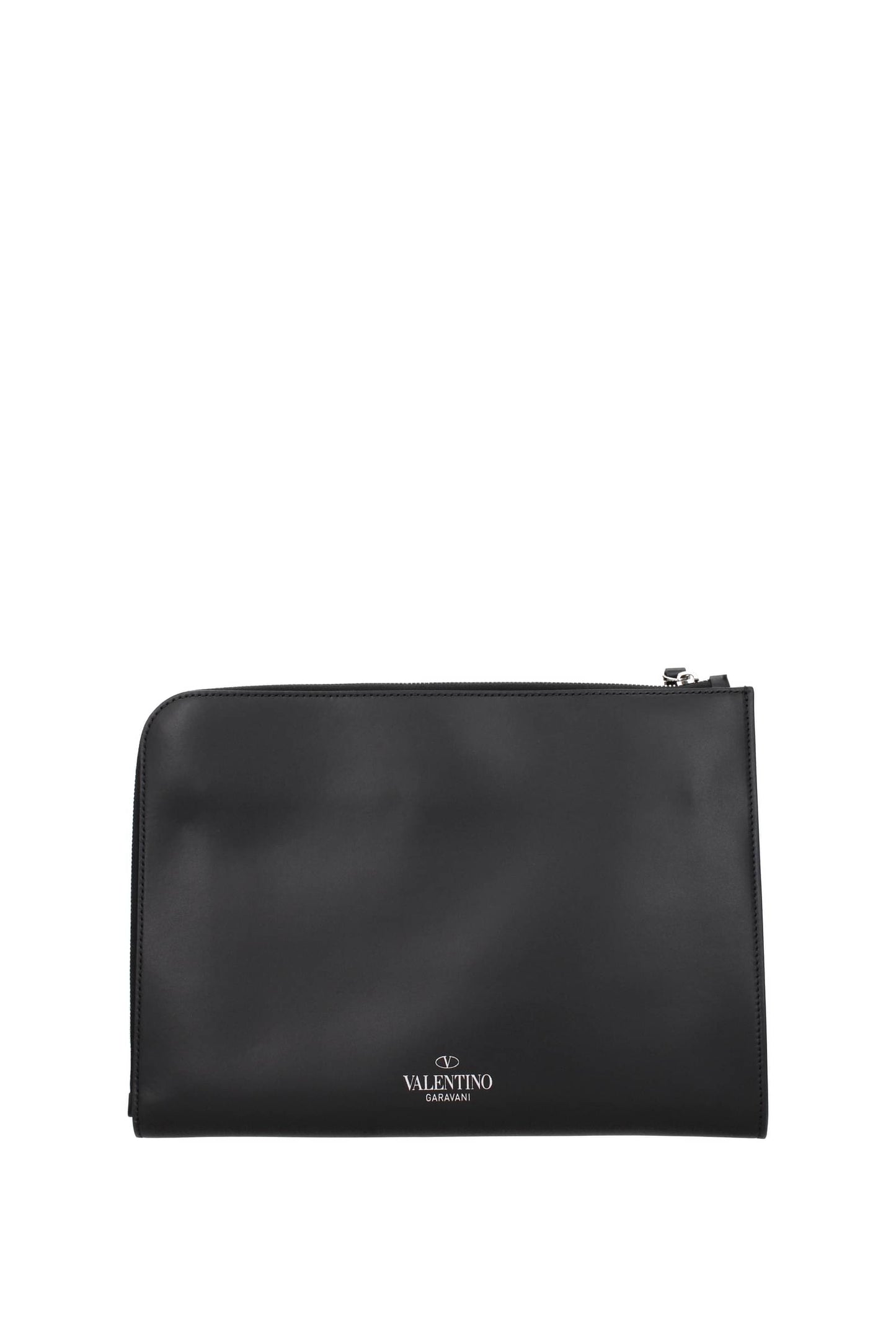 Pochette vltn Pelle Nero Bianco