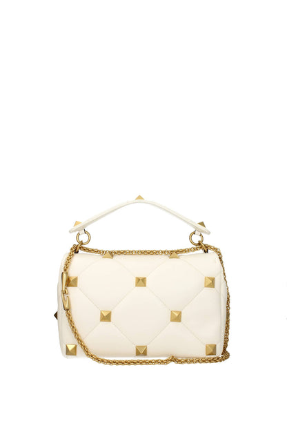 Handbags roman stud Leather White Ivory