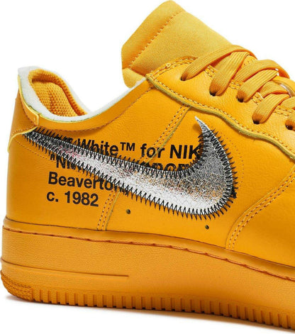 Nike Air Force 1 Low OFF-WHITE University Gold Metallic Silver (2021) Sneakers for Men