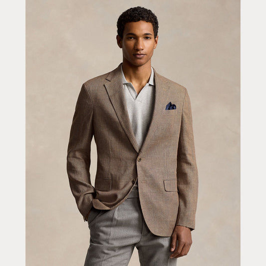 POLO SOFT MODERN GLEN PLAID SUIT JACKET