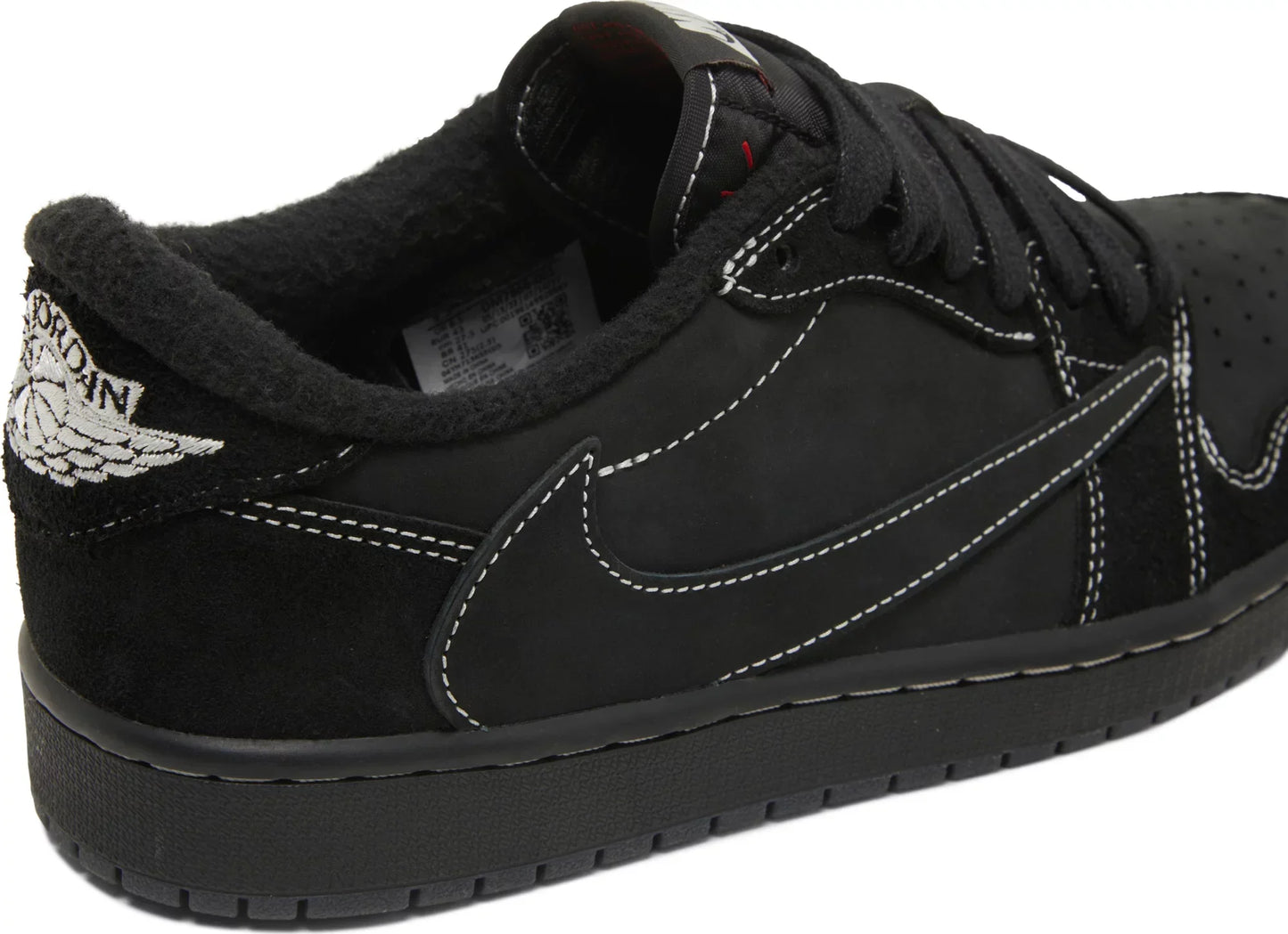 Travis Scott x Air Jordan 1 Low OG SP 'Black Phantom' Sneakers for Men