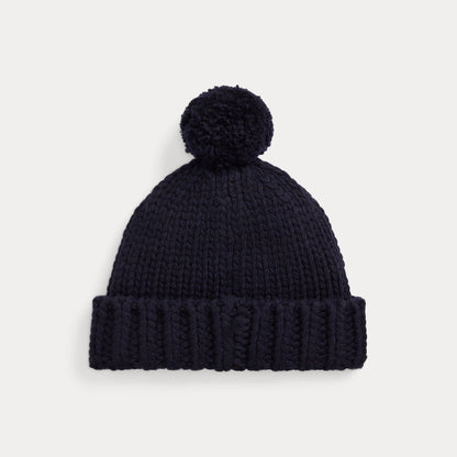 FLAG MERINO WOOL POM-POM BEANIE