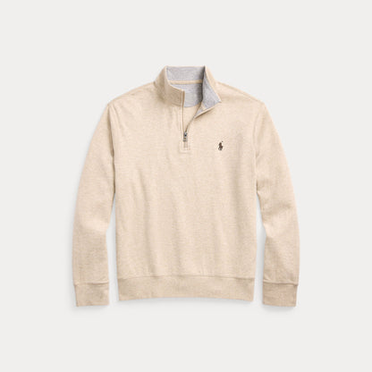 LUXURY JERSEY QUARTER-ZIP PULLOVER