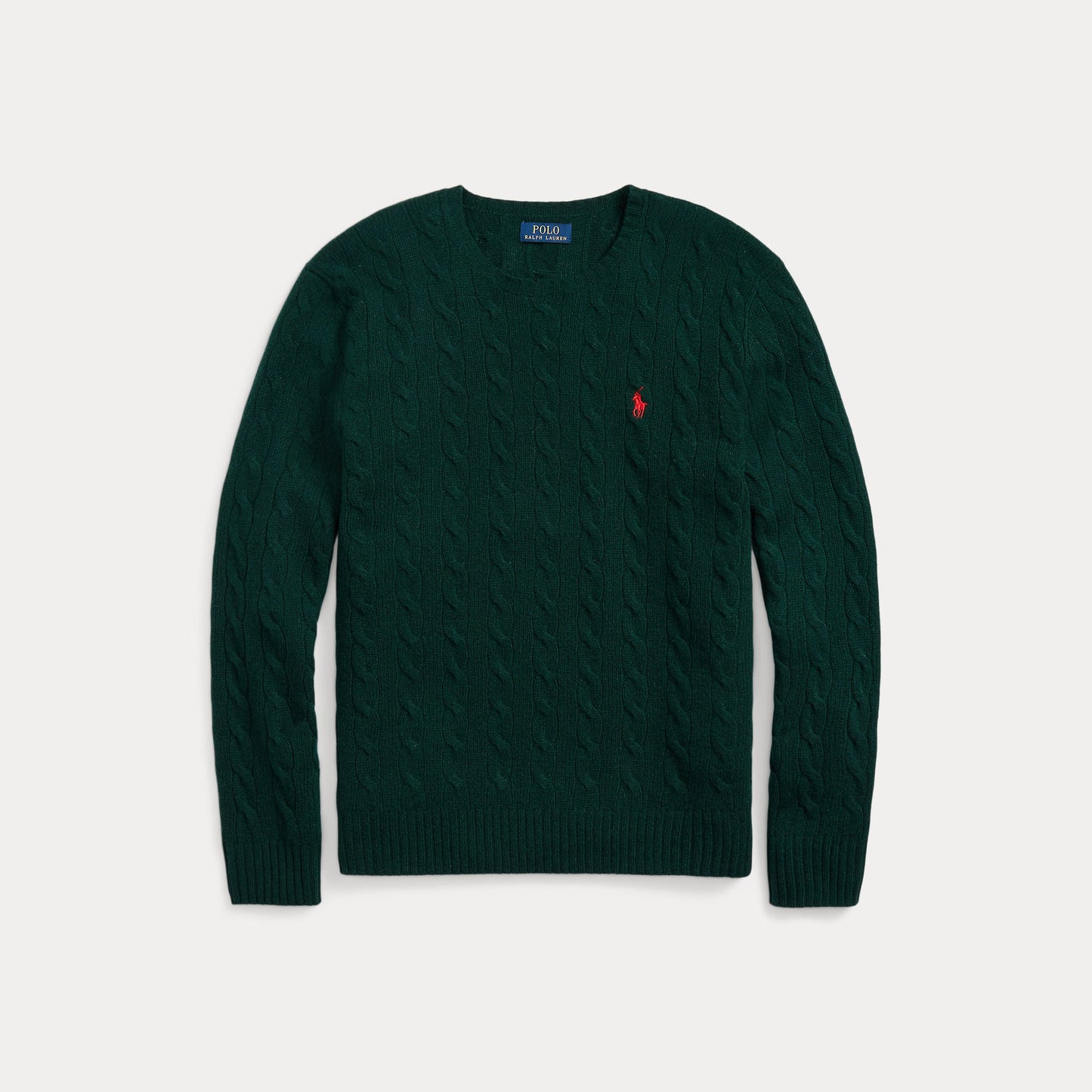 CABLE-KNIT WOOL-CASHMERE SWEATER