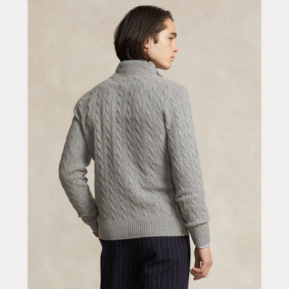 CABLE-KNIT WOOL-CASHMERE SWEATER