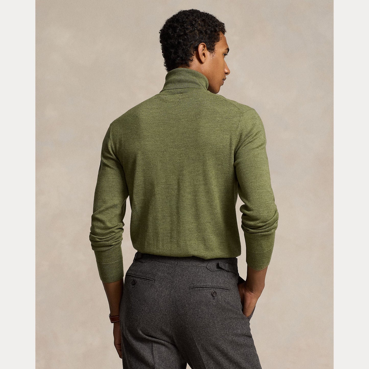 WASHABLE WOOL TURTLENECK SWEATER