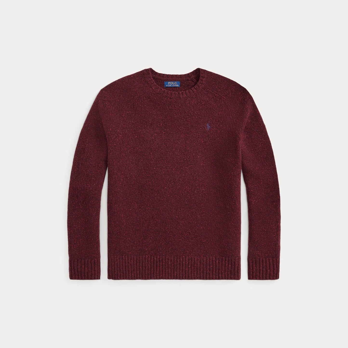 SPECKLED WOOL-BLEND CREWNECK SWEATER