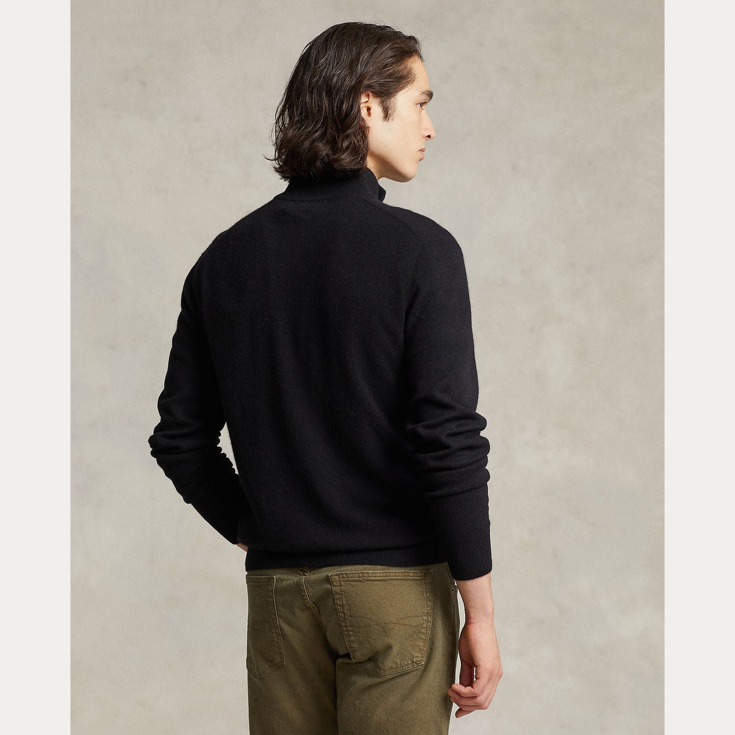 WOOL QUARTER-ZIP SWEATER