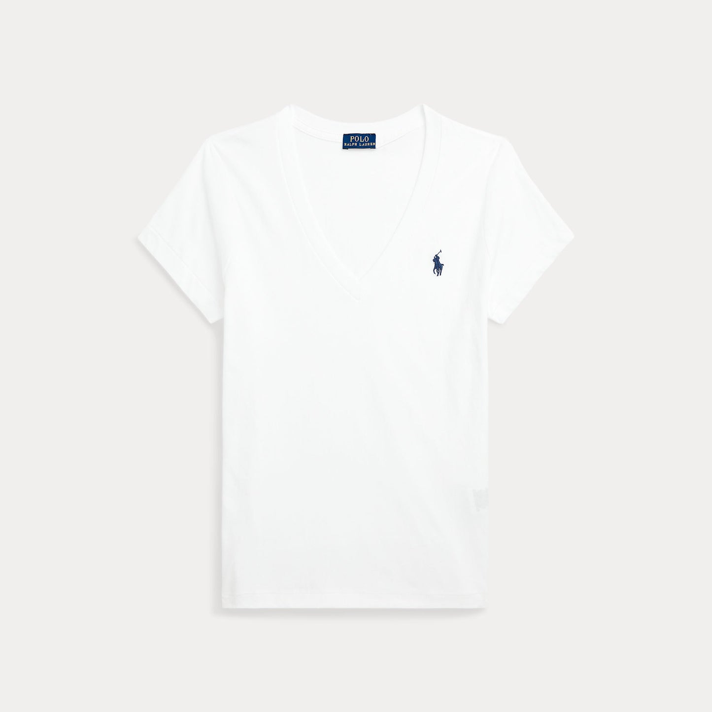 COTTON JERSEY V-NECK TEE