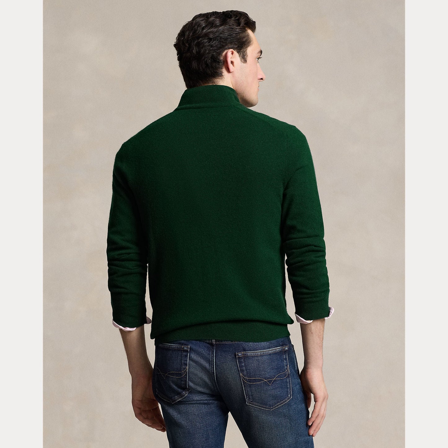 WOOL QUARTER-ZIP SWEATER