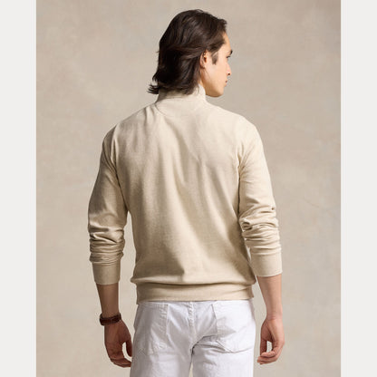 LUXURY JERSEY QUARTER-ZIP PULLOVER