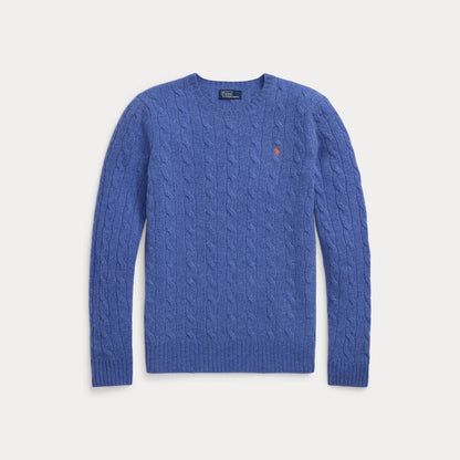 CABLE-KNIT WOOL-CASHMERE SWEATER