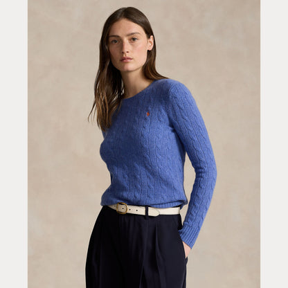 CABLE-KNIT WOOL-CASHMERE SWEATER