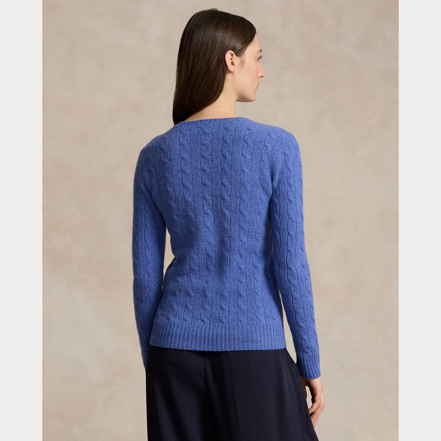 CABLE-KNIT WOOL-CASHMERE SWEATER