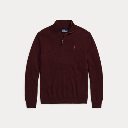 WOOL QUARTER-ZIP SWEATER