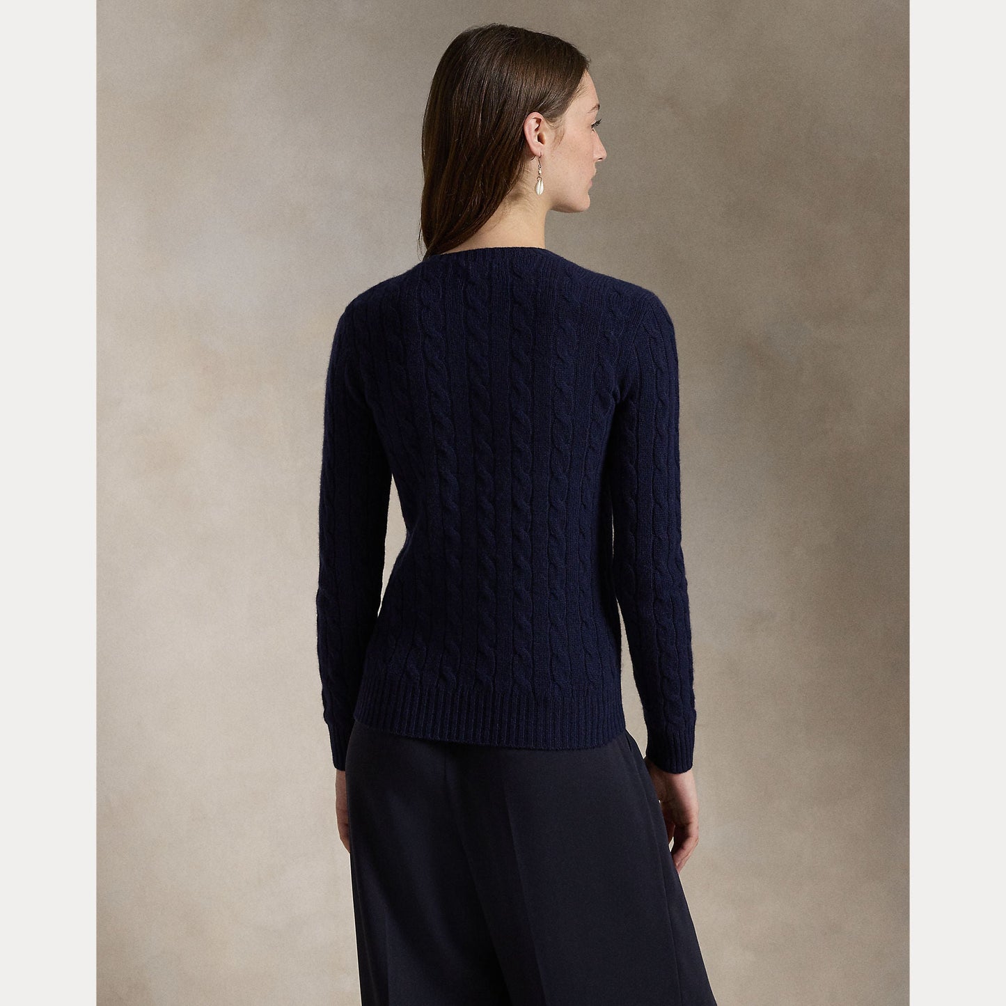 CABLE-KNIT WOOL-CASHMERE SWEATER