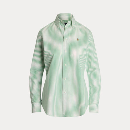 STRETCH SLIM FIT STRIPED OXFORD SHIRT