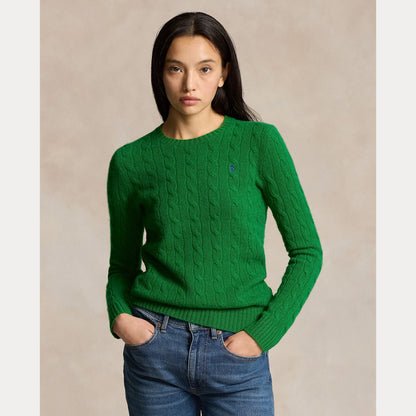 CABLE-KNIT WOOL-CASHMERE SWEATER