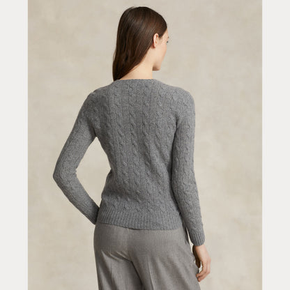 CABLE-KNIT WOOL-CASHMERE SWEATER