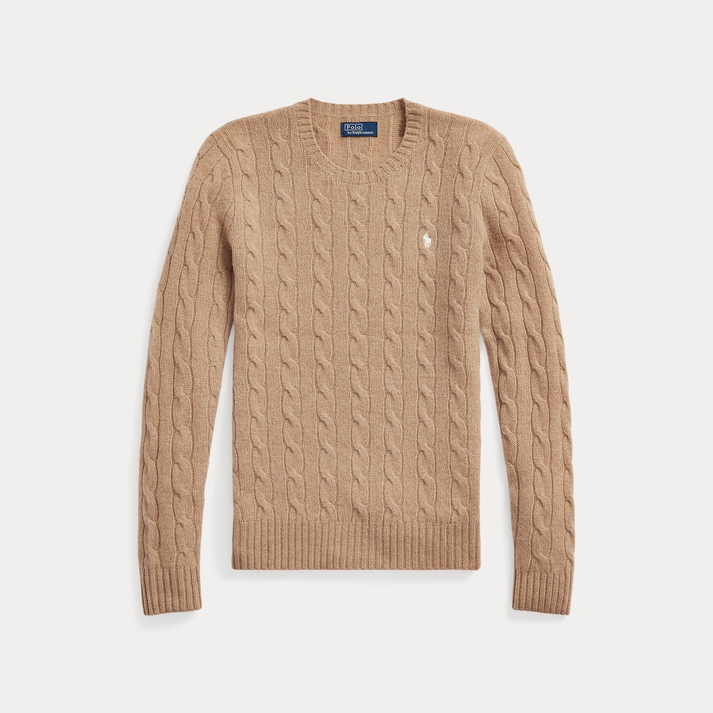 CABLE-KNIT WOOL-CASHMERE SWEATER