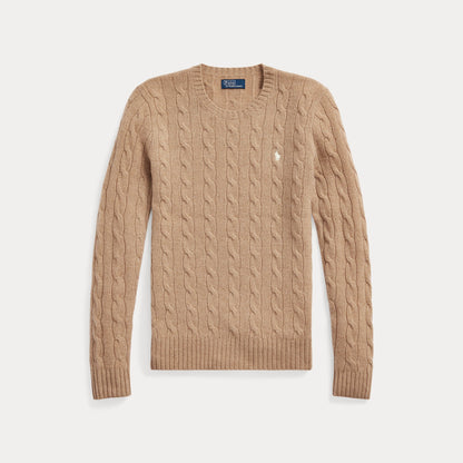 CABLE-KNIT WOOL-CASHMERE SWEATER