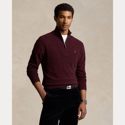 WOOL QUARTER-ZIP SWEATER