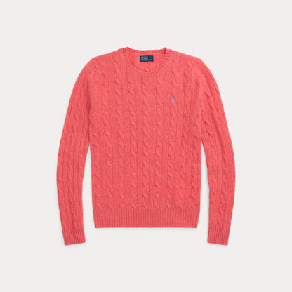 CABLE-KNIT WOOL-CASHMERE SWEATER