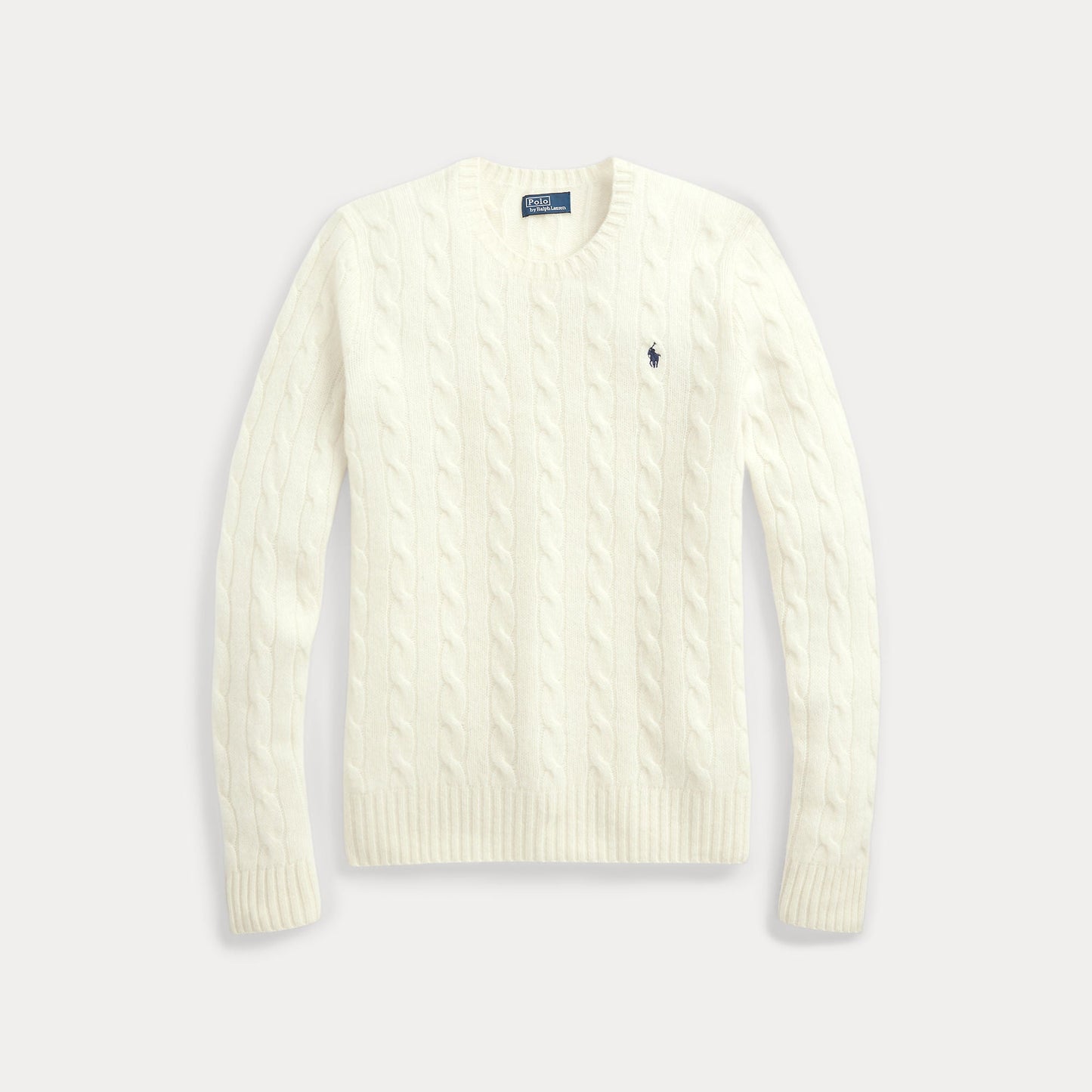 CABLE-KNIT WOOL-CASHMERE SWEATER