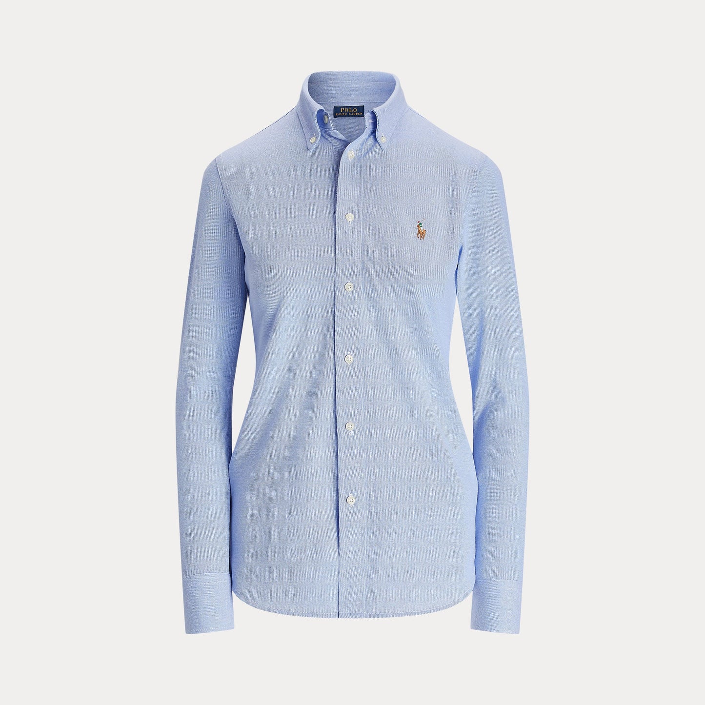 SLIM FIT KNIT COTTON OXFORD SHIRT