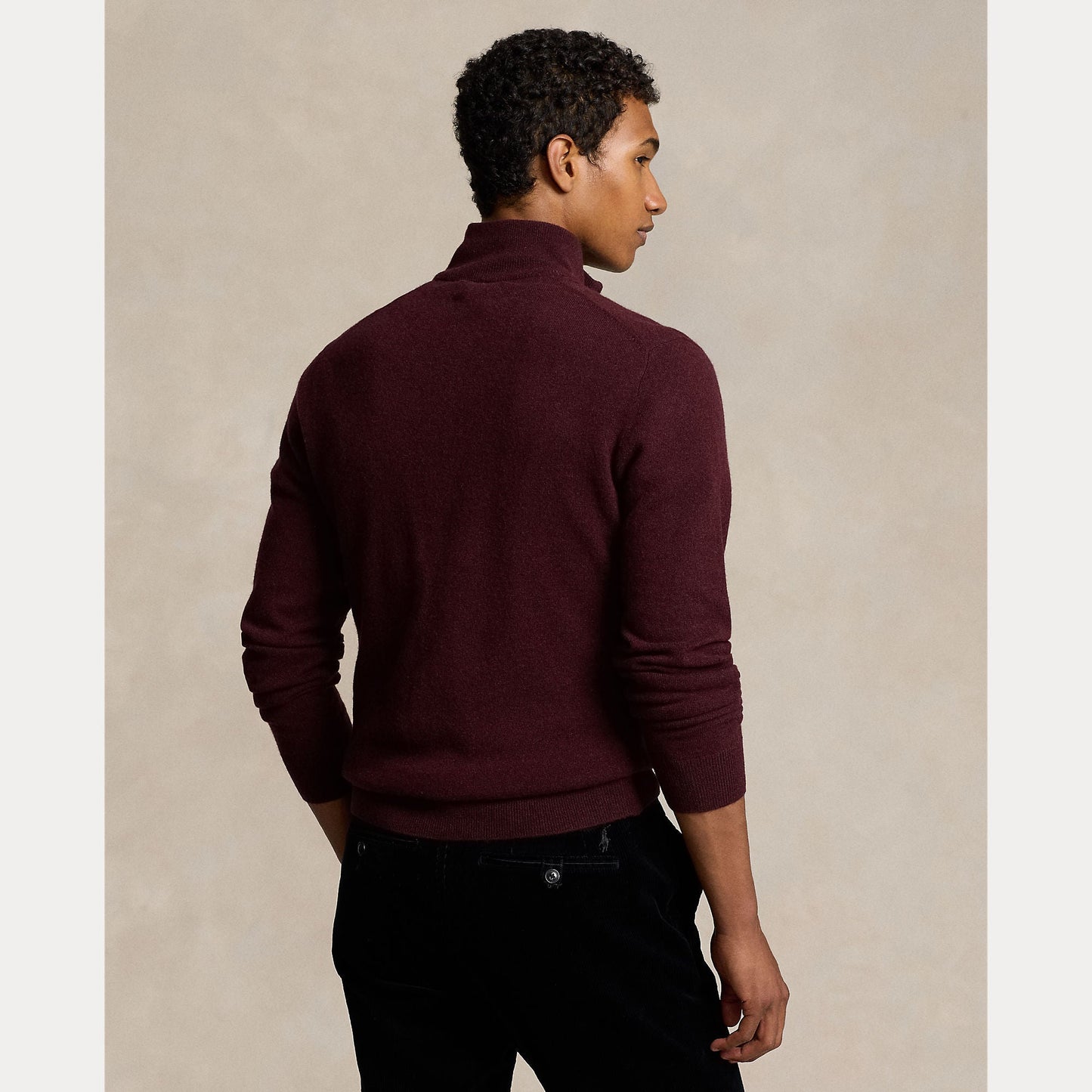 WOOL QUARTER-ZIP SWEATER