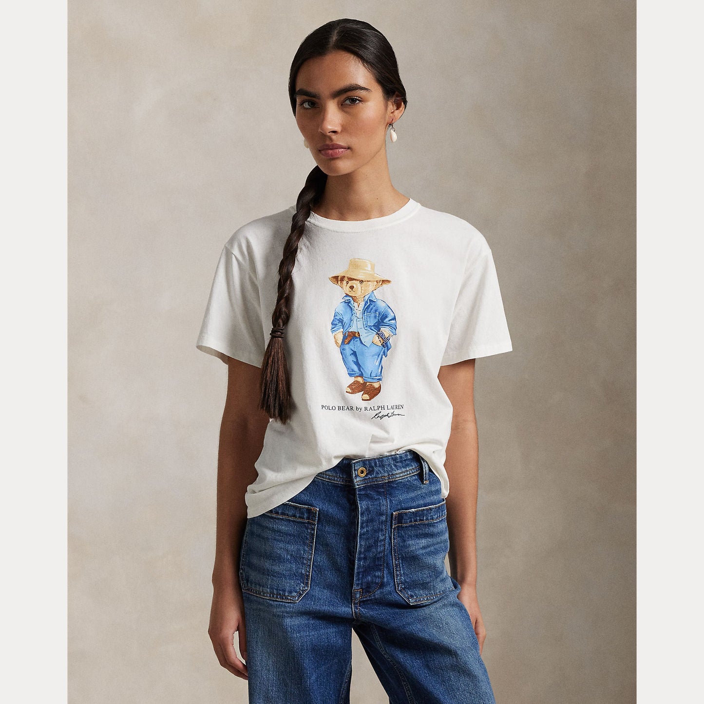 POLO BEAR COTTON JERSEY TEE