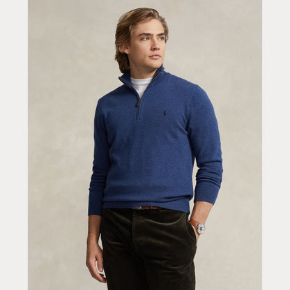 WOOL QUARTER-ZIP SWEATER