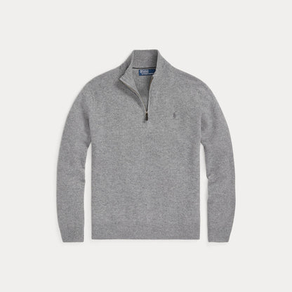 WOOL QUARTER-ZIP SWEATER