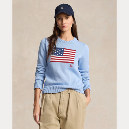 FLAG COTTON CREWNECK SWEATER