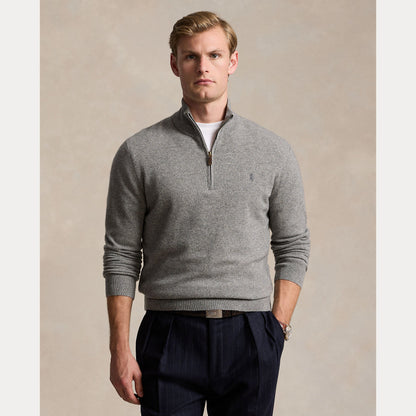 WOOL QUARTER-ZIP SWEATER